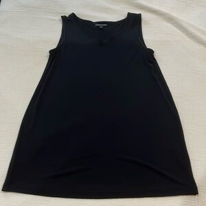 Eileen Fisher Black Silk Jersey Tunic Tank XS